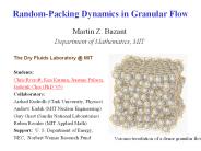 Random-Packing Dynamics in Granular Flow