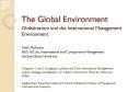 The Global Environment PowerPoint PPT Presentation