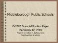 Middleborough Public Schools PowerPoint PPT Presentation