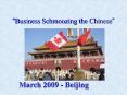 Business Schmoozing the Chinese PowerPoint PPT Presentation