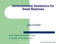 Environmental Assistance for Small Business PowerPoint PPT Presentation