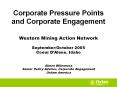 Corporate Pressure Points and Corporate Engagement PowerPoint PPT Presentation