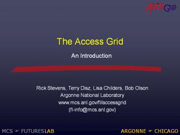 The Access Grid