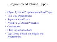 ProgrammerDefined Types
