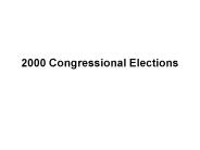 2000 Congressional Elections