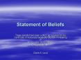 Statement of Beliefs PowerPoint PPT Presentation