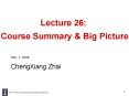 Lecture 26: Course Summary PowerPoint PPT Presentation