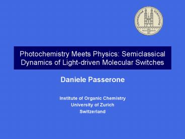 Photochemistry Meets Physics: Semiclassical Dynamics of Lightdriven Molecular Switches