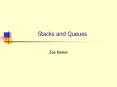 Stacks and Queues PowerPoint PPT Presentation