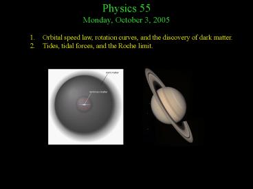 Physics 55 Monday, October 3, 2005