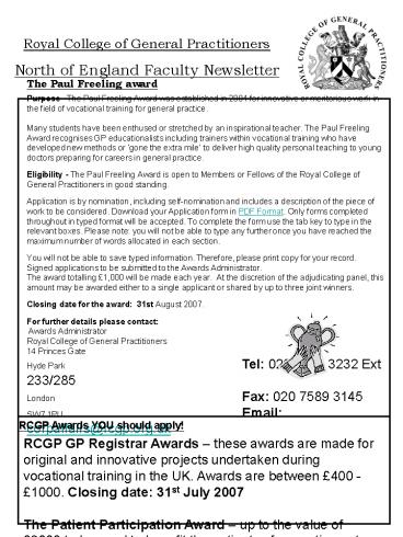 Royal College of General Practitioners