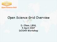 Open Science Grid Overview