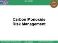 Carbon Monoxide Risk Management PowerPoint PPT Presentation