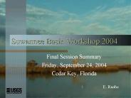 Suwannee Basin Workshop 2004