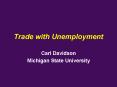 Trade with Unemployment PowerPoint PPT Presentation