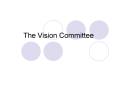 The Vision Committee PowerPoint PPT Presentation