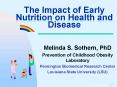 The Impact of Early Nutrition on Health and Disease PowerPoint PPT Presentation