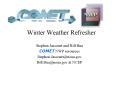 Winter Weather Refresher PowerPoint PPT Presentation
