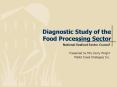 Diagnostic Study of the Food Processing Sector PowerPoint PPT Presentation