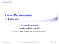 LOGICPROGRAMMING IN PROLOG PowerPoint PPT Presentation