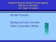 Grants to Reduce Violent Crimes Against Women on Campus U.S. Dept. of Justice PowerPoint PPT Presentation