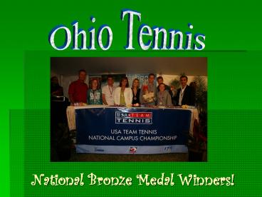 National Bronze Medal Winners