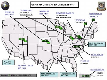USAR FM UNITS AT ENDSTATE FY11
