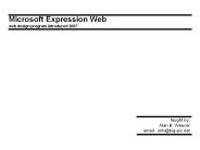 Microsoft Expression Web  web design program introduced 2007