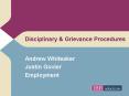 Disciplinary PowerPoint PPT Presentation