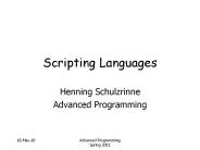 Advanced Programming