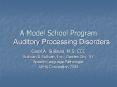 A Model School Program PowerPoint PPT Presentation