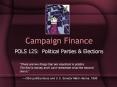 Campaign Finance PowerPoint PPT Presentation