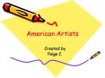 American Artists PowerPoint PPT Presentation