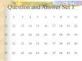 Question and Answer Set 1 PowerPoint PPT Presentation