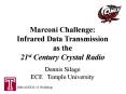 Marconi Challenge: Infrared Data Transmission as the 21st Century Crystal Radio PowerPoint PPT Presentation