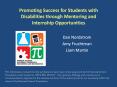 Promoting Success for Students with Disabilities through Mentoring and Internship Opportunities PowerPoint PPT Presentation