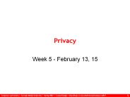 Privacy