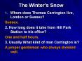 The Winters Snow PowerPoint PPT Presentation