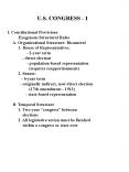 U.S. CONGRESS 1 PowerPoint PPT Presentation