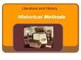 Historical Methods PowerPoint PPT Presentation