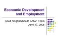 Economic Development and Employment PowerPoint PPT Presentation