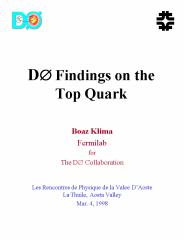D Findings on the Top Quark