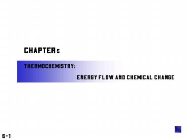 Thermochemistry: