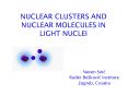 NUCLEAR CLUSTERS AND NUCLEAR MOLECULES IN LIGHT NUCLEI PowerPoint PPT Presentation