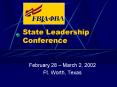 State Leadership Conference PowerPoint PPT Presentation