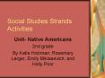 Social Studies Strands Activities PowerPoint PPT Presentation