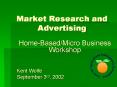 Market Research and Advertising PowerPoint PPT Presentation
