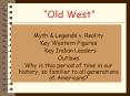 Old West PowerPoint PPT Presentation