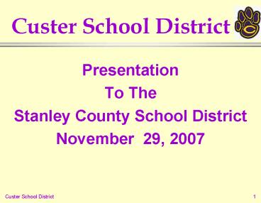Custer School District