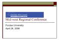 Midwest Regional Conference PowerPoint PPT Presentation